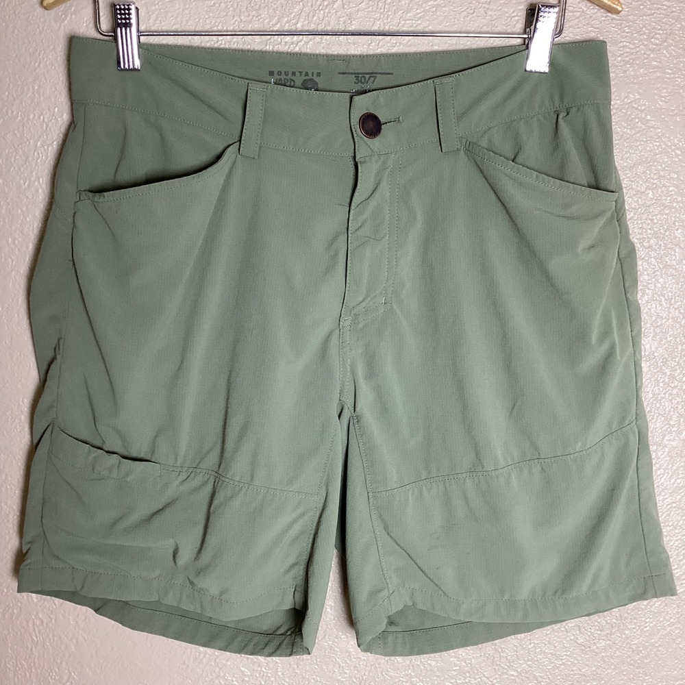 Mountain Hardwear Dynama/2 Shorts Women's 30/7 Sage Green Ripstop Hiking OM7471